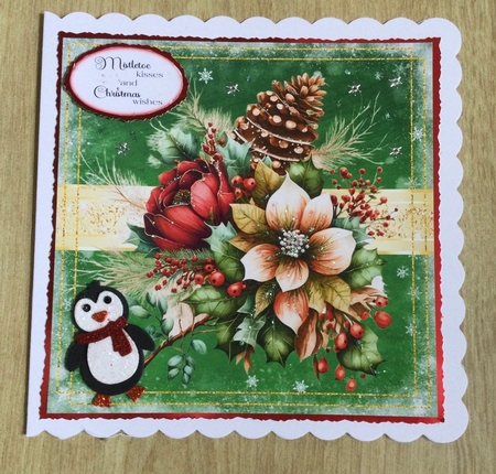 8 x Christmas Verse Panels for the 7 x 7 Christmas Shaped Cards by Honorscard Appleby