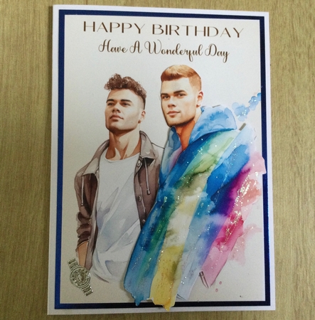 Same Sex Birthday Male by Honorscard Appleby