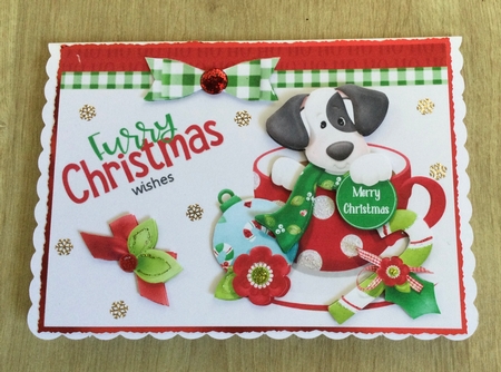 Furry Christmas wishes 7x7 & A5 mini kit. by Honorscard Appleby