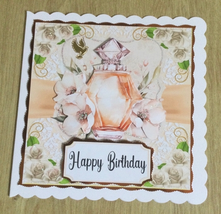 Peach perfume card front 2 by Honorscard Appleby