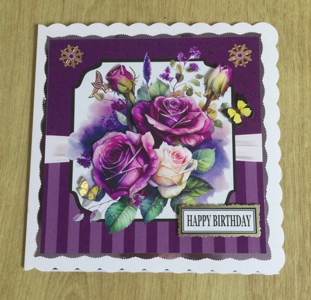 PURPLE ROSES by Honorscard Appleby