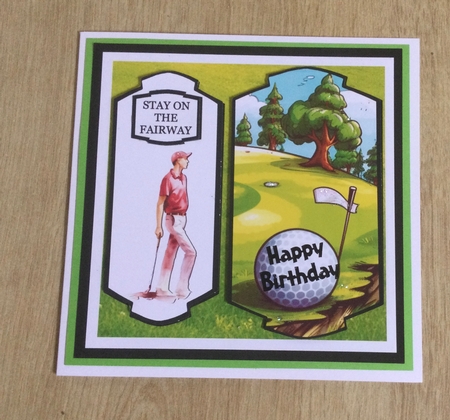 MALE BIRTHDAY GOLF THEME by Honorscard Appleby
