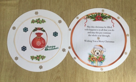 Matching insert sheet for the design sheet - Christmas Cuties 3 by Honorscard Appleby
