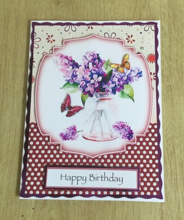2 Lilac vase card fronts/toppers 2 by Honorscard Appleby