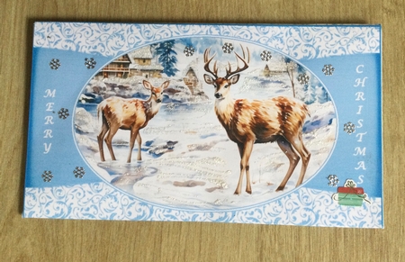 Deer in the snow money wallet by Honorscard Appleby