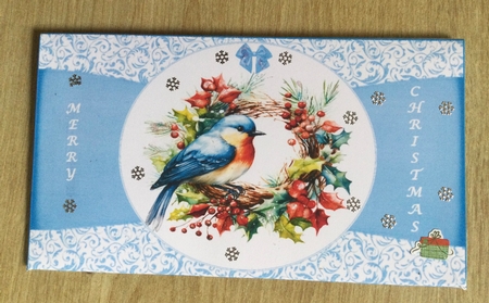 Robin wreath money wallet by Honorscard Appleby