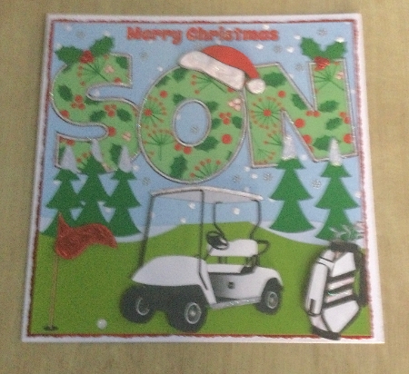 8x8 Christmas Golf SON by Honorscard Appleby