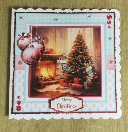 Twas the Night Before Christmas #2 8x8 Quick Card  by Honorscard Appleby