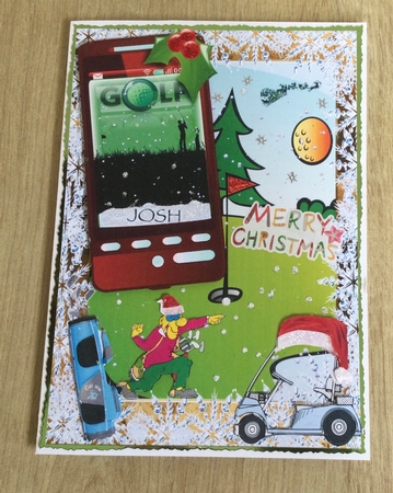 Christmas Golfing Card by Honorscard Appleby