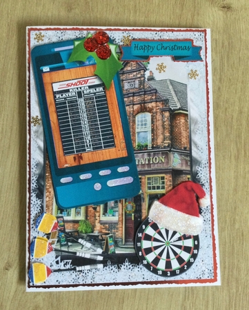 Christmas Darts Phone, Cyprus flag darts by Honorscard Appleby