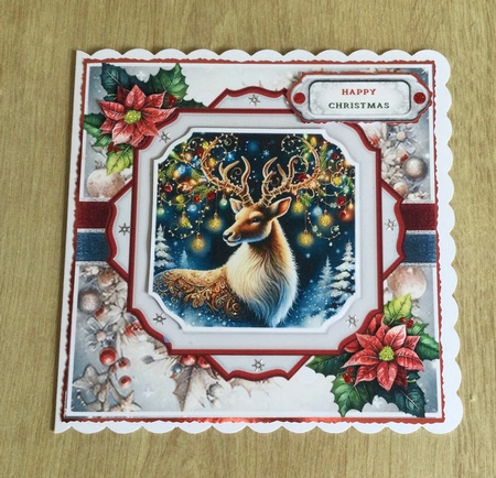 Christmas Reindeer Mini Page Kit by Honorscard Appleby