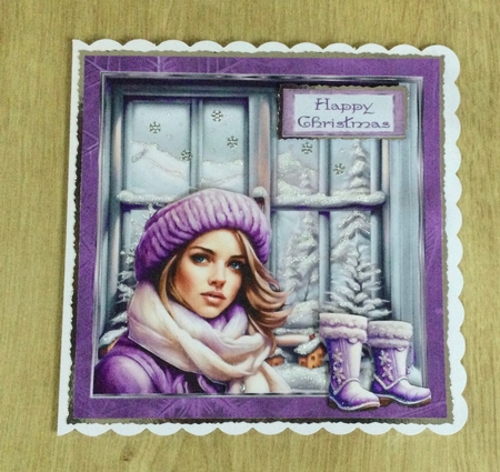 Purple Christmas / Birthday 1 by Honorscard Appleby