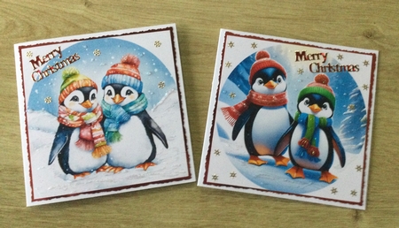 Penguin Couple Card Toppers by Honorscard Appleby