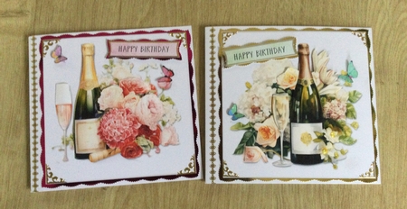 Champagne Celebration Card Toppers by Honorscard Appleby