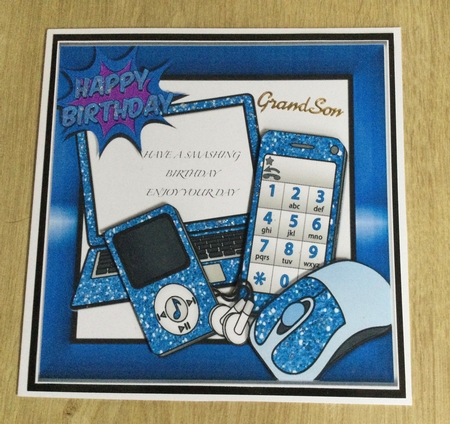 5 Lovely Memories Of Laptops & Gadgets 8x8 Card Mini Kit by Honorscard Appleby