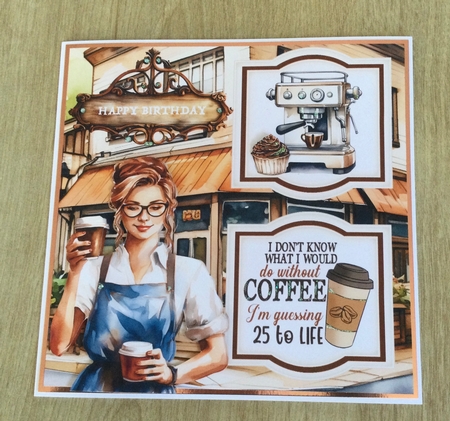 2 Panel I dont know what i would do without coffee card front by Honorscard Appleby