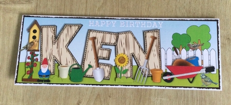 Gardening KEN large dl by Honorscard Appleby