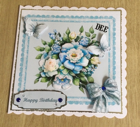 Blue Blooms (2) by Honorscard Appleby