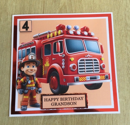 SON BIRTHDAY FIREFIGHTER 2 by Honorscard Appleby