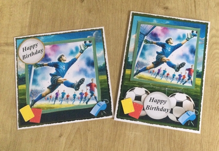 6x6 and 5x7 Football card front 1 by Honorscard Appleby