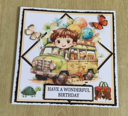 BIRTHDAY SAFARI VAN by Honorscard Appleby
