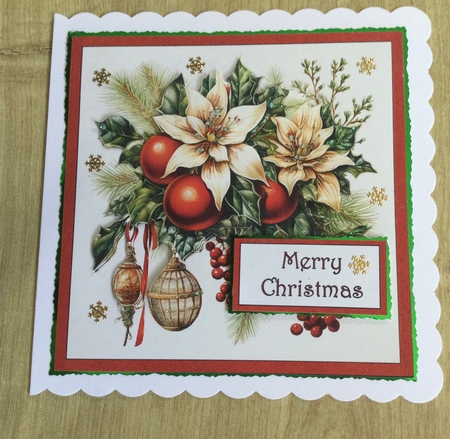 Xmas Poinsettias by Honorscard Appleby