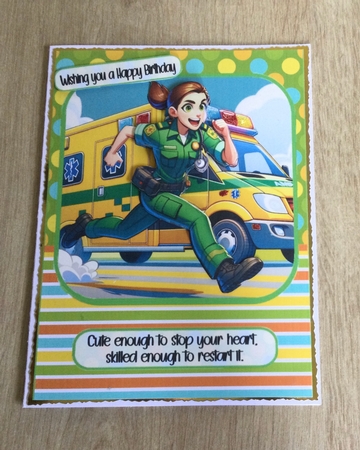 Lights and sirens A5 by Honorscard Appleby