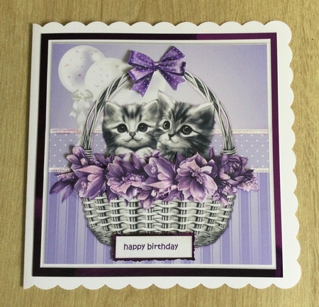 Kittens In Basket Mini Kit by Honorscard Appleby