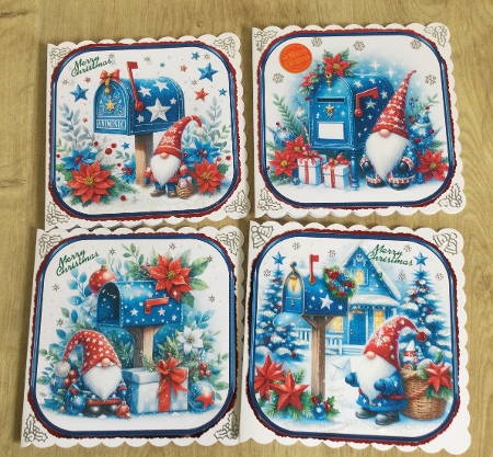 8 DIFFERENT CHRISTMAS MAILBOXES AND A GNOME by Honorscard Appleby
