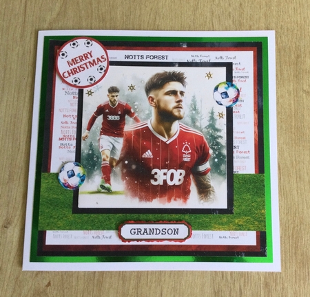 Football topper Nottingham Forest by Honorscard Appleby