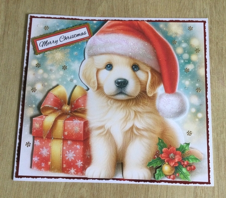 Santa Hat Pups 10 by Honorscard Appleby