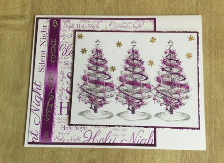 Silent Night Word Backing Paper by Honorscard Appleby