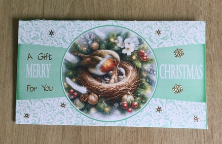 Mother robin & chicks money wallet by Honorscard Appleby