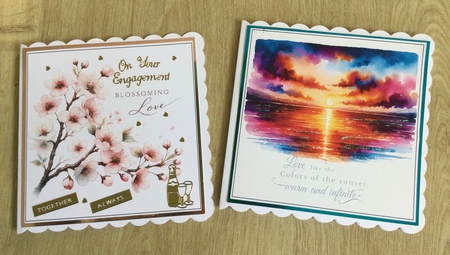 Romantic Card Toppers by Honorscard Appleby