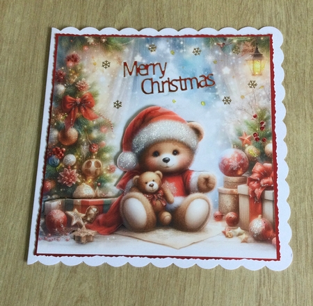 Christmas Teddy Bear by Honorscard Appleby