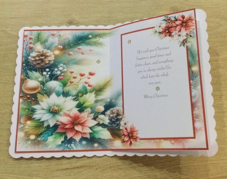 Beautiful Christmas Florals - Insert by Honorscard Appleby