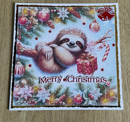  Festive Sloth Branch by Honorscard Appleby
