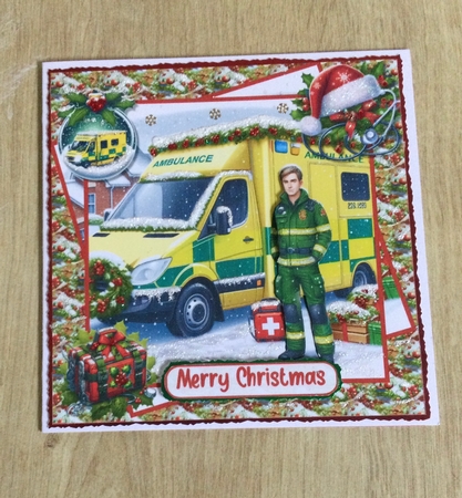 Festive Paramedic Male by Honorscard Appleby