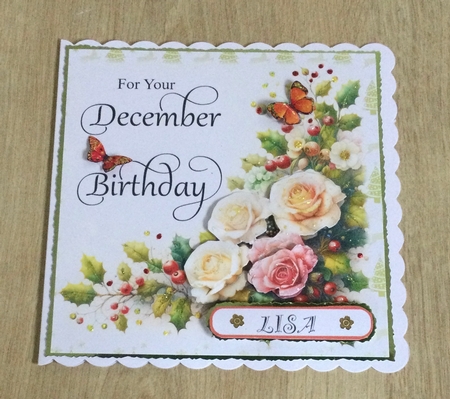 December Birthday Roses by Honorscard Appleby