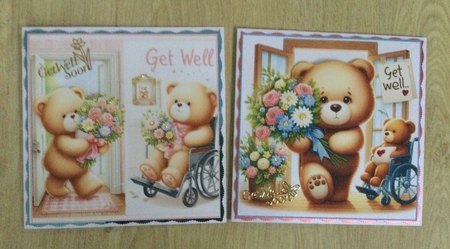 get well teddy toppers 2 by Honorscard Appleby