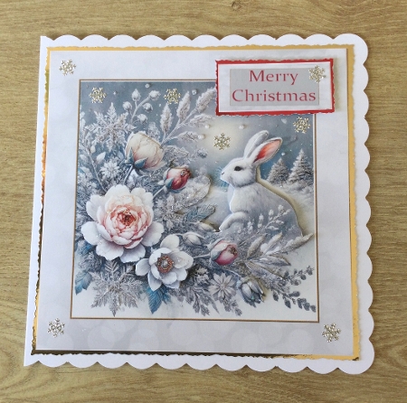 Beautiful Hare Christmas 4 by Honorscard Appleby