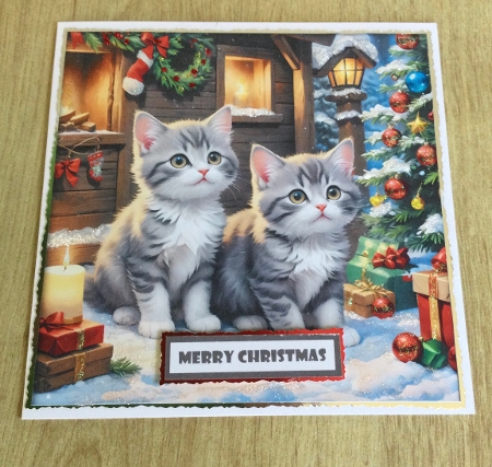 Christmas Kittens Quick Card by Honorscard Appleby