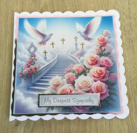 sympathy doves and flowers toppers 1 by Honorscard Appleby