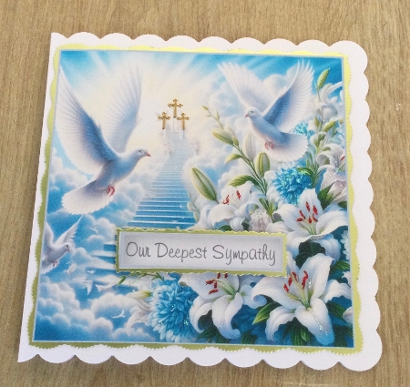 sympathy doves and flowers toppers 1 by Honorscard Appleby
