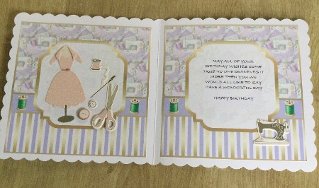 glam envelope sewing 2 lilac insert by Honorscard Appleby