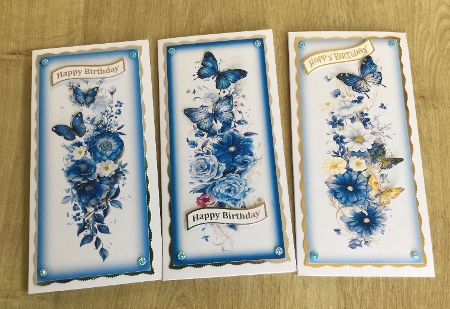 Floral DL Toppers & Bookmarks x 9 by Honorscard Appleby