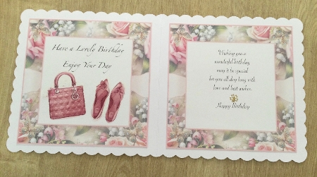 music and roses and lily of the valley insert by Honorscard Appleby