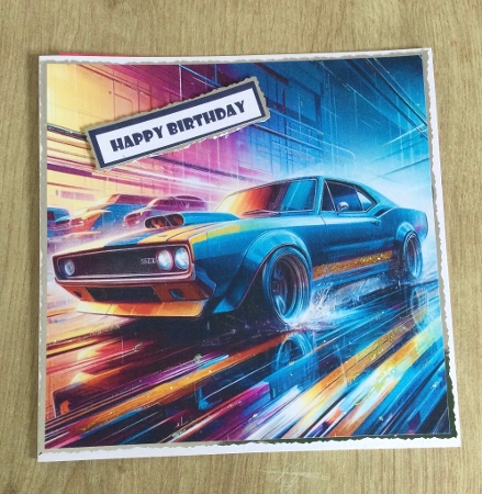 Birthday Male Car Quick Card III by Honorscard Appleby
