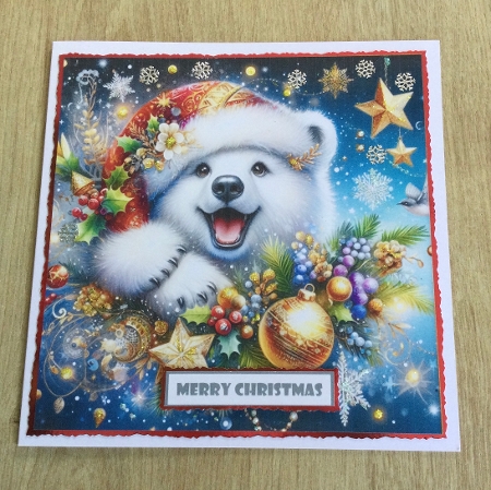 Cute Christmas Animal Quick Card 14 by Honorscard Appleby