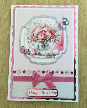 5x7 Crysanthemum Flowers Pyramid Design Sheet  by Honorscard Appleby